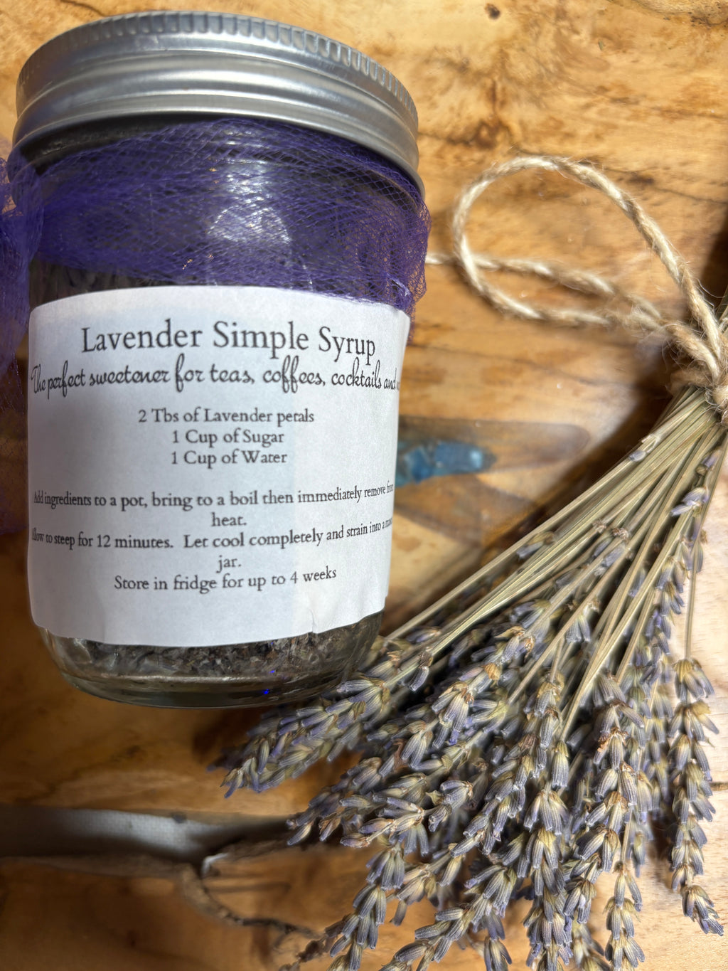 DIY Lavender Simple Syrup