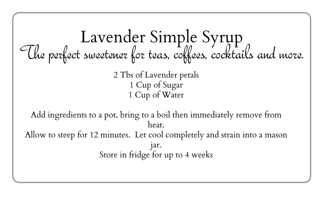 DIY Lavender Simple Syrup