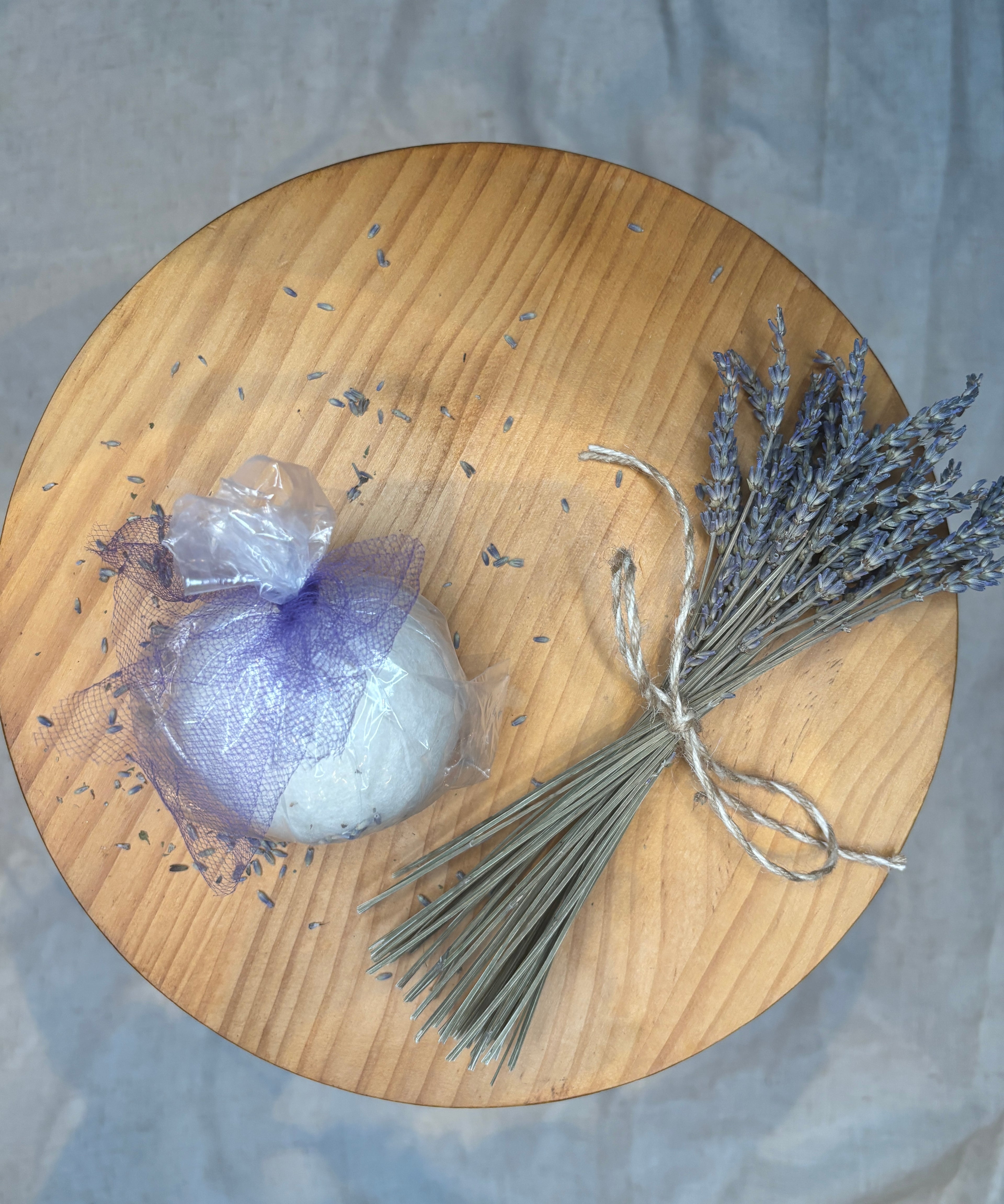 Lavender Infused Dryerball with organic Lavender oil refill